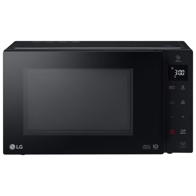 LG MH6535GIB Neochef Forno a Microonde con Grill Tecnologia Smart Inverter Capacita' 25 Litri Potenza 1150 W Funzione Crisp Programmi Automatici Display LED Nero