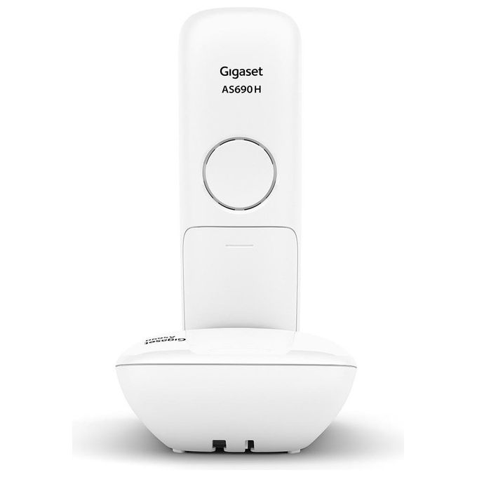 Gigaset AS690 Cordless DECT Display 2'' Vivavoce Rubrica Bianco