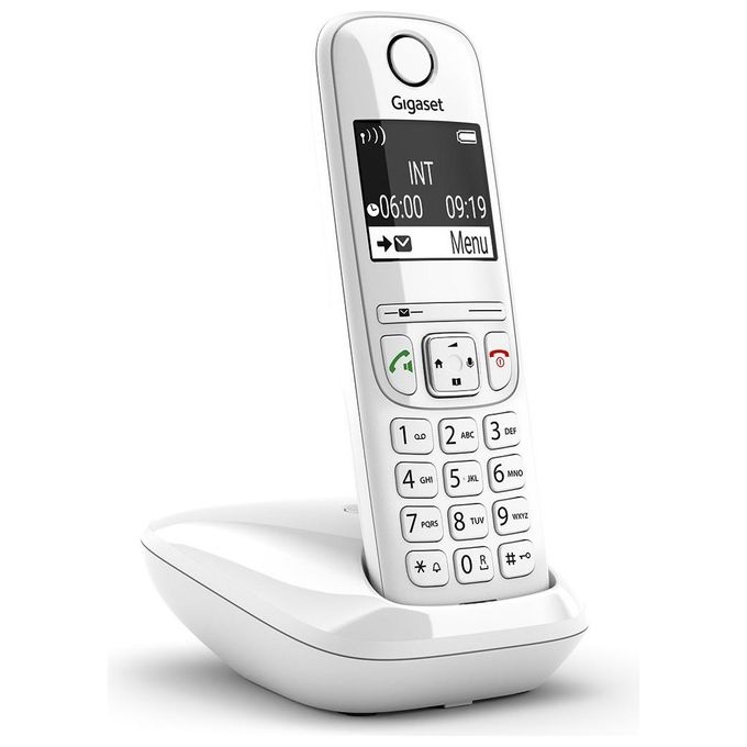 Gigaset AS690 Cordless DECT Display 2'' Vivavoce Rubrica Bianco