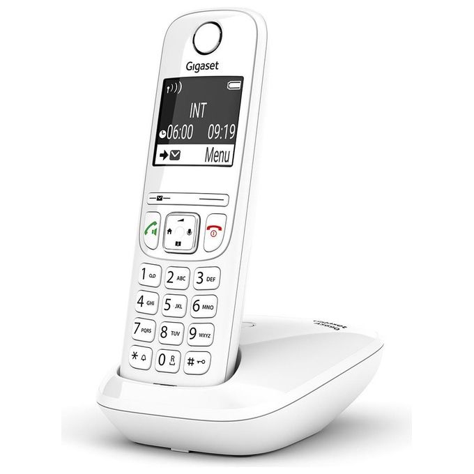 Gigaset AS690 Cordless DECT Display 2'' Vivavoce Rubrica Bianco