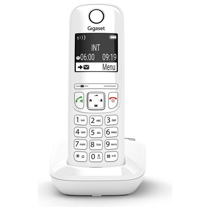 Gigaset AS690 Cordless DECT Display 2'' Vivavoce Rubrica Bianco