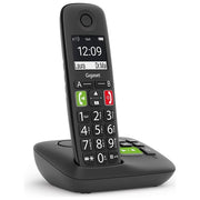 Gigaset Linea Senior E290a Cordless Nero con Segreteria