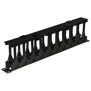 Link pannello guidacavi per armadi rack 19 1u a gabbia, alta densita profondita 11 cm con coperchio apribile