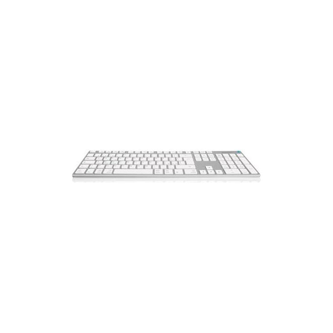 Hamlet Tastiera Estesa in Alluminio Compatibile Apple Bluetooth Silver