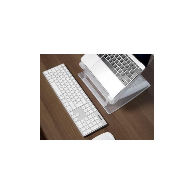 Hamlet Tastiera Estesa in Alluminio Compatibile Apple Bluetooth Silver