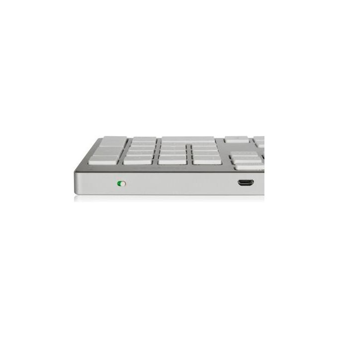 Hamlet Tastiera Estesa in Alluminio Compatibile Apple Bluetooth Silver
