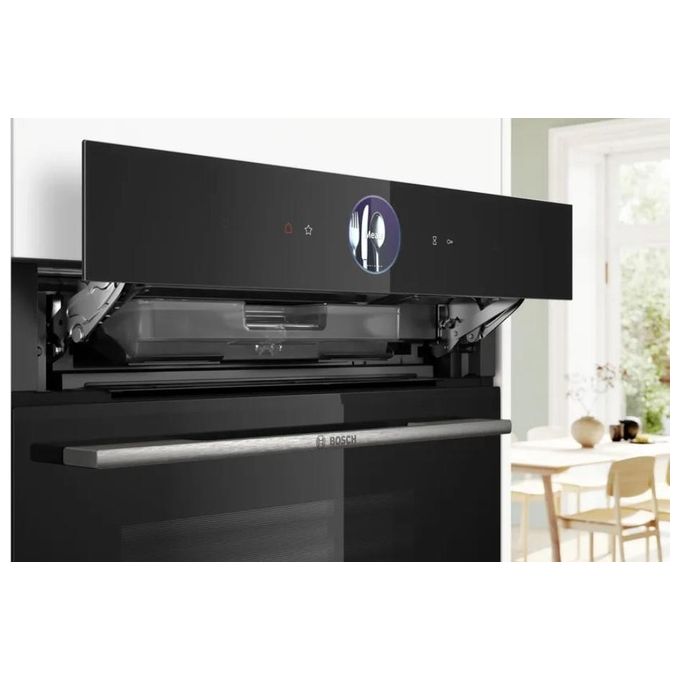 Bosch HSG7261B1 Serie 8 Forno da incasso combinato a vapore 71 L Classe A+ Steam Plus AirFry Home Connect (59.5x59.4x54.8 cm) colore Nero