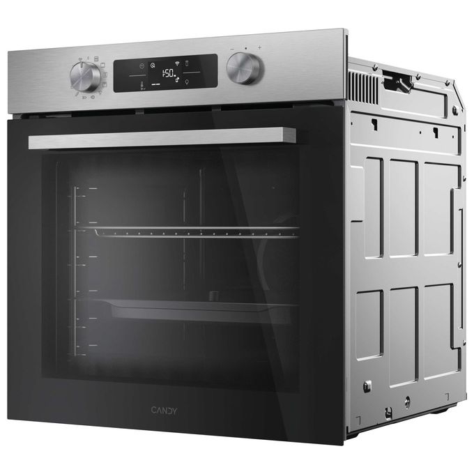 Candy CA6 N3B1HTX Bake 800 Forno da incasso Elettrico Ventilato 78 L Classe A++ 12 Funzioni AirFry Wi-Fi (59,5x59,5x56,8 cm) colore Inox