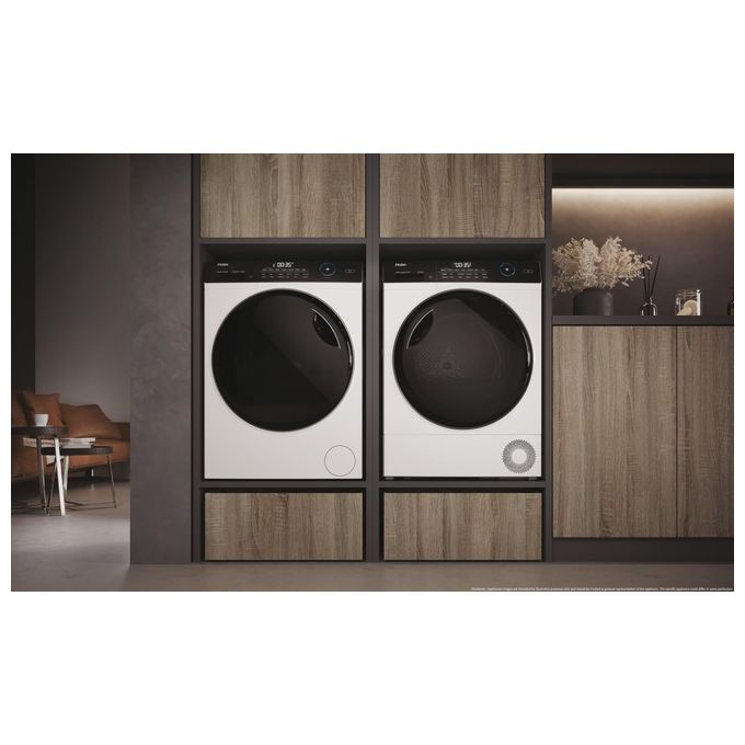 Haier HD110-A2959E-IT I-Pro Serie 5 Asciugatrice Pompa di Calore 11 Kg Classe E Wi-Fi I-Refresh Hygienic (85x60x63 cm) colore Bianco