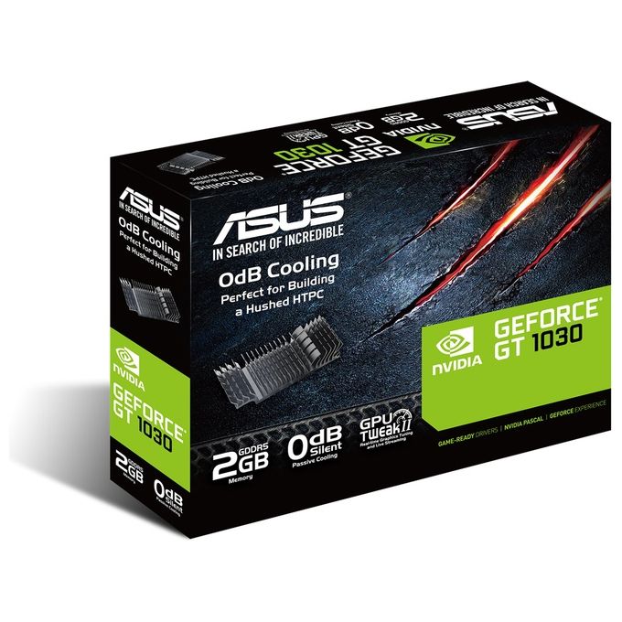 ASUS gf Gt1030-sl-2g-brk Pcie3 2gb Gddr5 1228mhz dvi hdmi