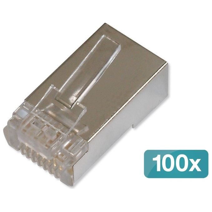 Digitus Spina Modulare Cat 6 per Cavi Rotondi 100 Pezzi