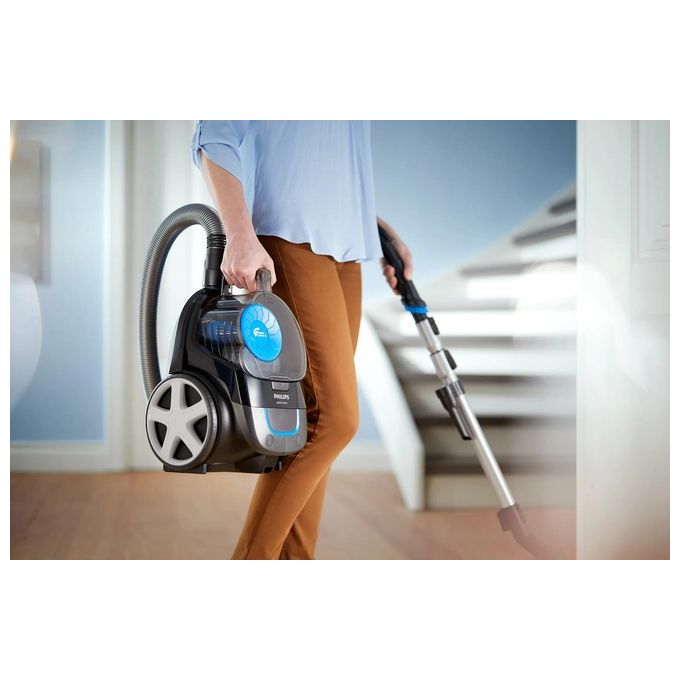Philips FC9331-09 PowerPro Compact Aspirapolvere a Traino Ciclonica senza Sacco Pulizia a Secco Capacita' 1,5 Litri 900 W Blu