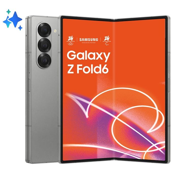 Samsung SM-F956BZSCEUE Galaxy Z Fold6 Smartphone 5G 512GB RAM 12GB Display 7.6'' Dynamic AMOLED 2X Snapdragon 8 Gen 3 Dual SIM colore Silver Shadow