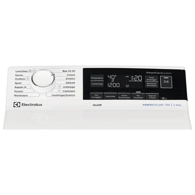 Electrolux EW7T336A Perfect Care 700 Lavatrice Carica Alto 6 Kg 1300 rpm Classe A Vapore 79 dB (89x40x60 cm) colore Bianco