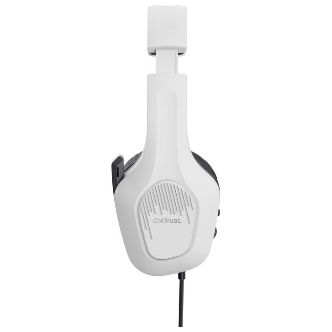 Trust Gaming GXT 415W Zirox Cuffie Gaming Leggere con Driver da 50 mm per PC, Xbox, PS4, PS5, Switch, Mobile, Jack Audio 3.5 mm, Cavo 2m, Cuffie con Microfono Over-Ear - Bianco