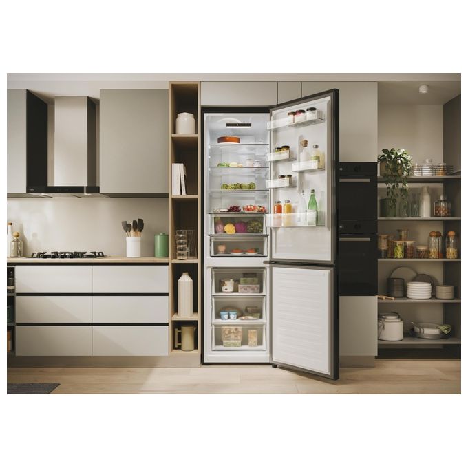 Candy CNCQ2T620EB Fresco 300 Frigorifero Combinato 409 L 205 cm Classe E 38 dB Total No Frost colore Nero