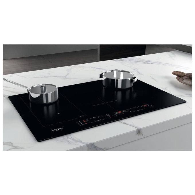 Whirlpool WL B2977 NE Piano cottura a induzione 77 cm 4 zone FlexiCook Touch Control 7200 W colore Nero