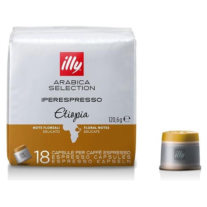 Illy Caffe' Iperespresso Arabica Selection Etiopia 18 Capsule Aroma Delicato