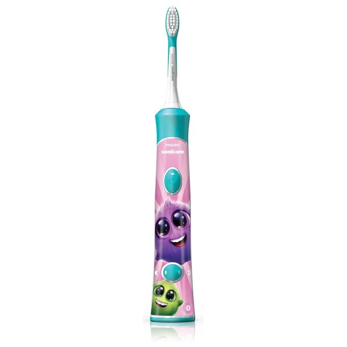 Philips HX6322-04 Sonicare for Kids Spazzolino Elettrico Sonico Ricaricabile con App Bianco