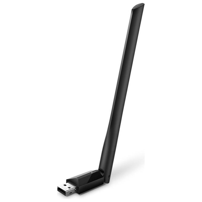 TP-Link ARCHER T600U PLUS Adattatore USB WiFi AC600 Dual Band 2.4 GHz 5 GHz 600 Mbit-s Antenna 5 dBi colore Nero