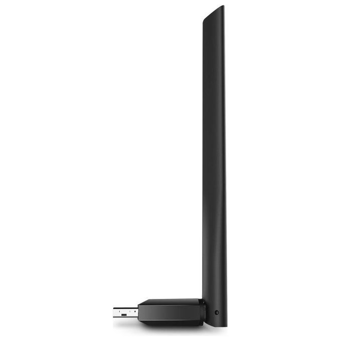 TP-Link ARCHER T600U PLUS Adattatore USB WiFi AC600 Dual Band 2.4 GHz 5 GHz 600 Mbit-s Antenna 5 dBi colore Nero
