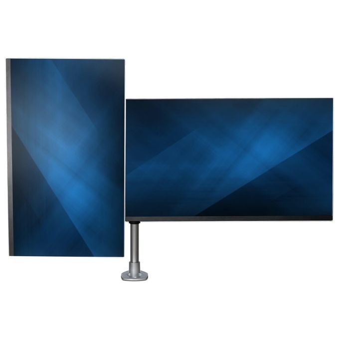 StarTech.com Supporto per Doppio Monitor fino a 27'' da Scrivania Articolabile e Montabile via Foro Passacavo VESA