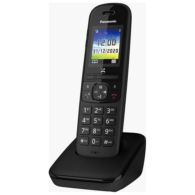Panasonic KX-TGH710 Cordless Dect -Gap Display 1,8'' a colori Blocco chiamate Rubrica Vivavoce Resistente Nero