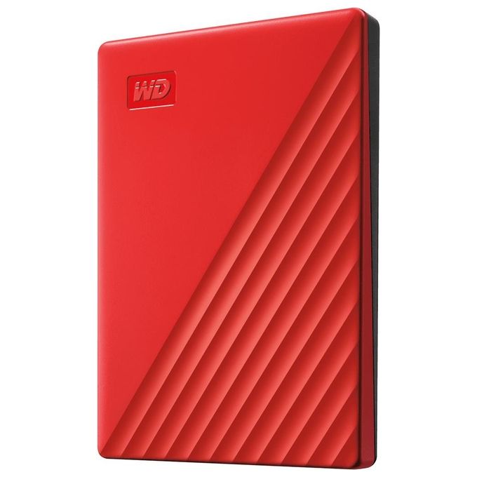 Western Digital WDBYVG0020BRD-WESN My Passport Hard Disk Esterno 2 TB USB 3.2 Gen 1 Protezione Password Crittografia 256-bit AES colore Rosso