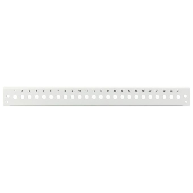 Digitus DN-96205-QL Pannello Frontale Fibra Ottica 1U 24x St Sx Verticale Grigio Ral 7035
