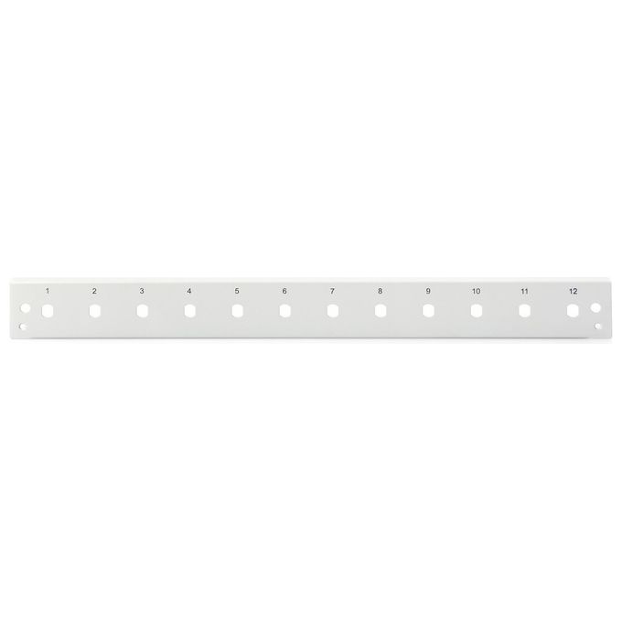 Digitus DN-96204-QL Pannello Frontale Fibra Ottica 1U 12x St Sx Verticale Grigio Ral 7035
