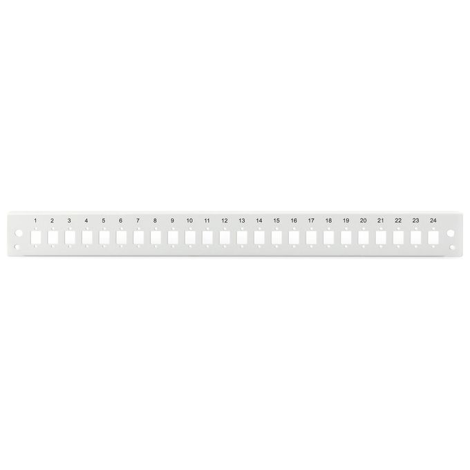 Digitus DN-96207-QL Pannello Frontale Fibra Ottica 1U 24x Lc Dx Sc Sx E2000 Sx Verticale Grigio Ral 7035