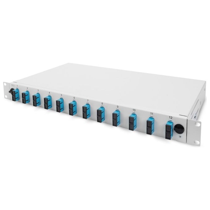 Digitus Dn-96200-ql Box Fibra Ottica 1U Installazione Rapida Senza Pannello Frontale Viti Incluse Grigio Ral7035
