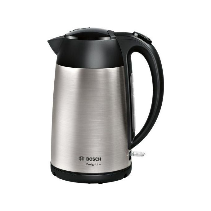 Bosch TWK3P420 Bollitore Elettrico 1.7 L 2400 W Spegnimento Automatico Filtro Anticalcare Base 360° colore Nero Acciaio Inox