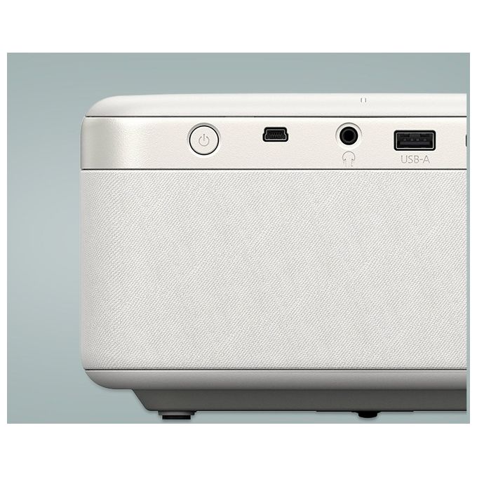 Epson EF-21W Proiettore Laser Full HD 1080p 1000 Lumen Google TV Integrato Altoparlanti Bluetooth 5W Correzione Trapezoidale Automatica colore Nero Bianco