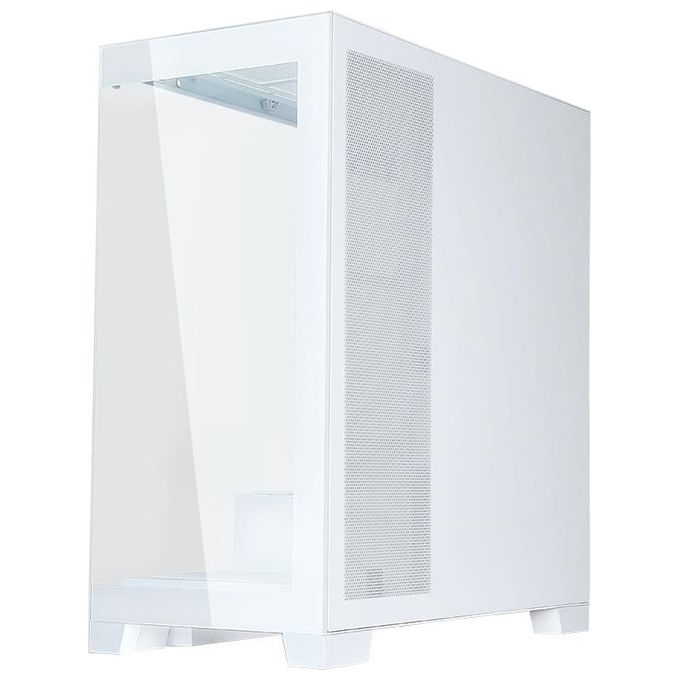 Itek ITGCASB45W SHOWBUI PC Case Gaming Tower ATX 4x 120mm Ventole ARGB Infinity Mirror 2x USB 3.0 Type-C Vetro Temperato colore Bianco