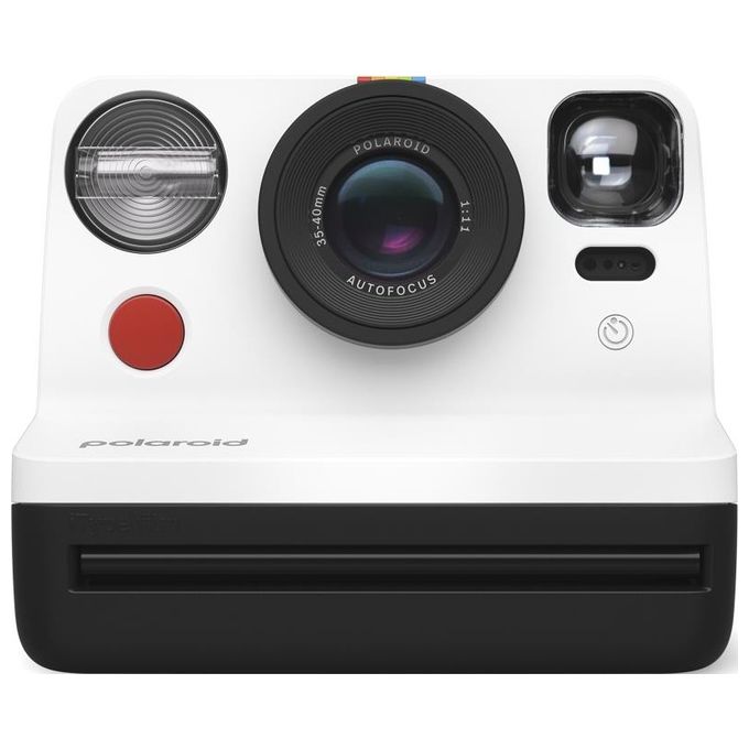 Polaroid 9072 Now Gen 2 Fotocamera a Stampa Istantanea Autofocus Doppia Esposizione Flash Integrato USB-C colore Bianco e Nero