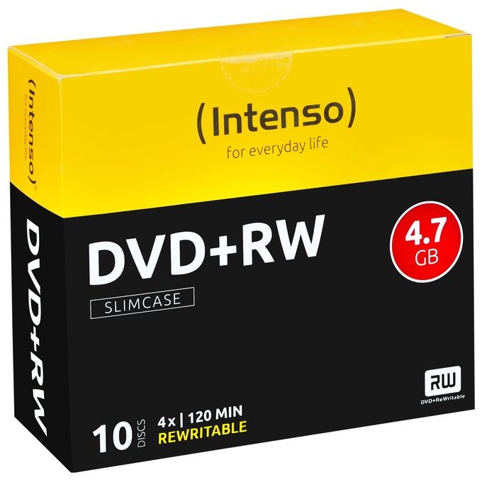 Intenso Dvd+rw 4,7gb 10pcs Slimcase 4x