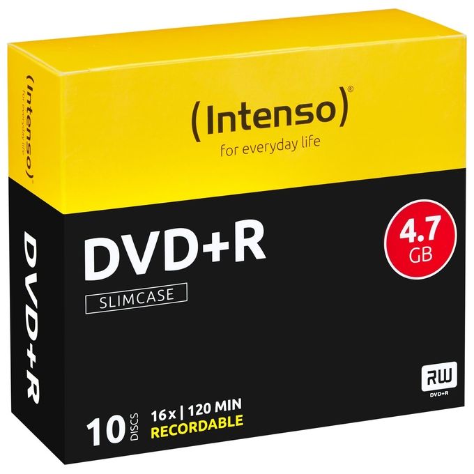 Intenso Dvd+r 4,7gb 10pcs Slimcase 16x