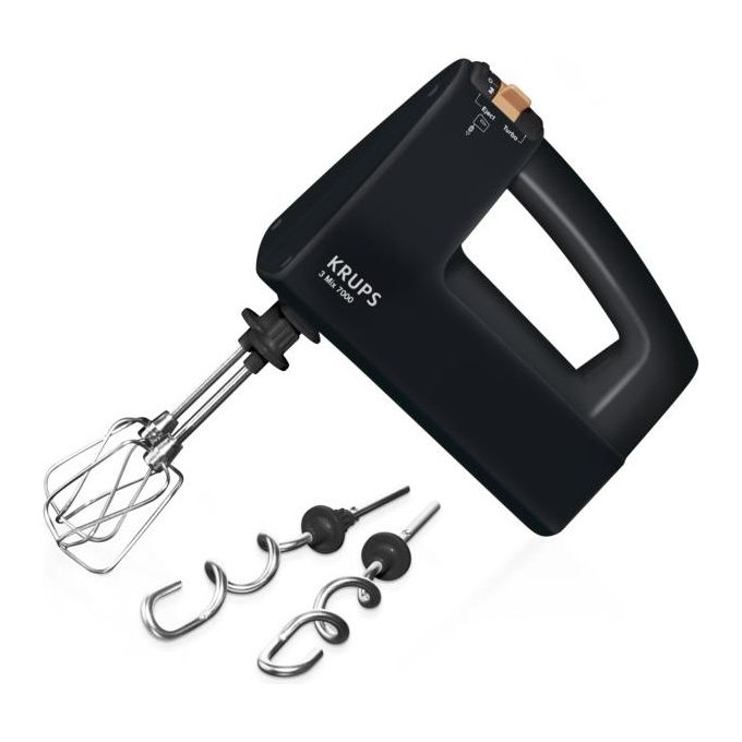 Krups F6085811 Sbattitore Manuale Nero-Rame 500W