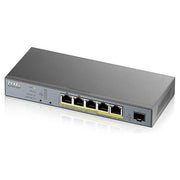 Zyxel GS1350-6HP Switch di Sorveglianza a 5 Porte Gigabit 60W PoE+ Smart Managed IP e CCTV