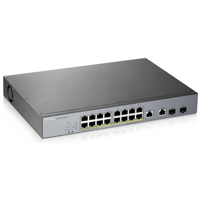 Zyxel GS1350-18HP-EU0101F Switch di Rete Gestito L2 Gigabit Ethernet 10-100-1000 Grigio Supporto Power over Ethernet