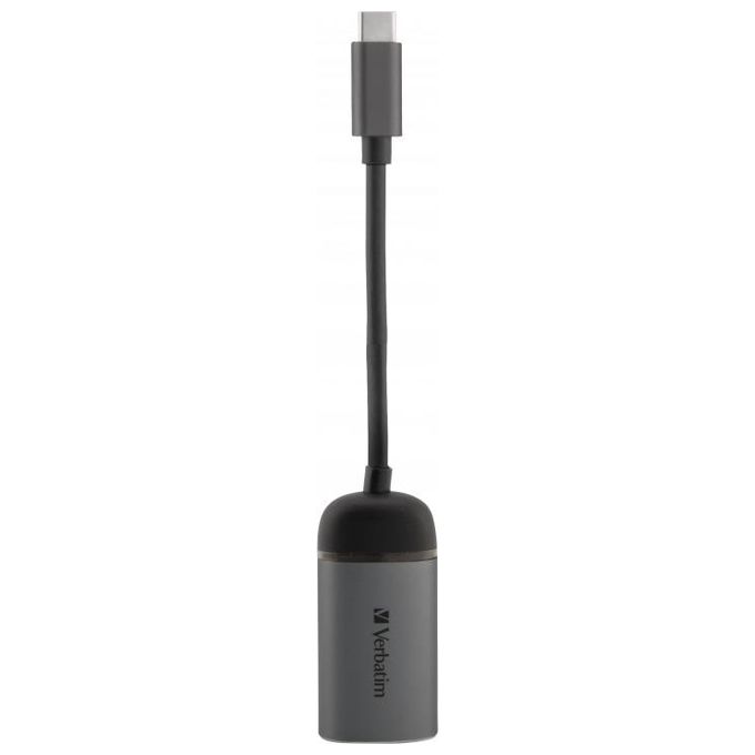 Verbatim Hub di Interfaccia Usb 3.0 Type-C 1000Mbit-s Nero-Argento