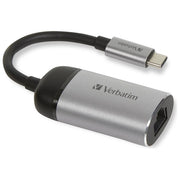 Verbatim Hub di Interfaccia Usb 3.0 Type-C 1000Mbit-s Nero-Argento