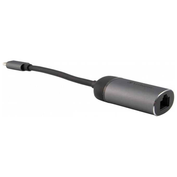 Verbatim Hub di Interfaccia Usb 3.0 Type-C 1000Mbit-s Nero-Argento