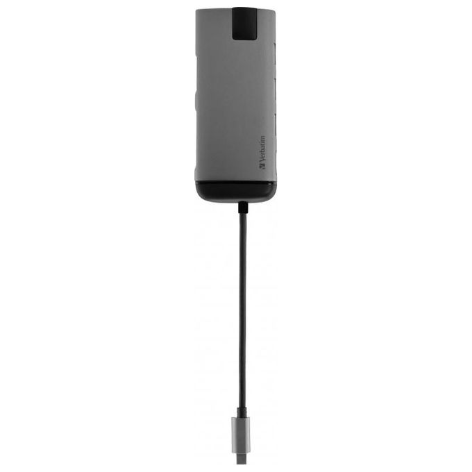 Verbatim Hub di Interfaccia Usb 3.0 Type-C 1000Mbit-s Nero-Argento