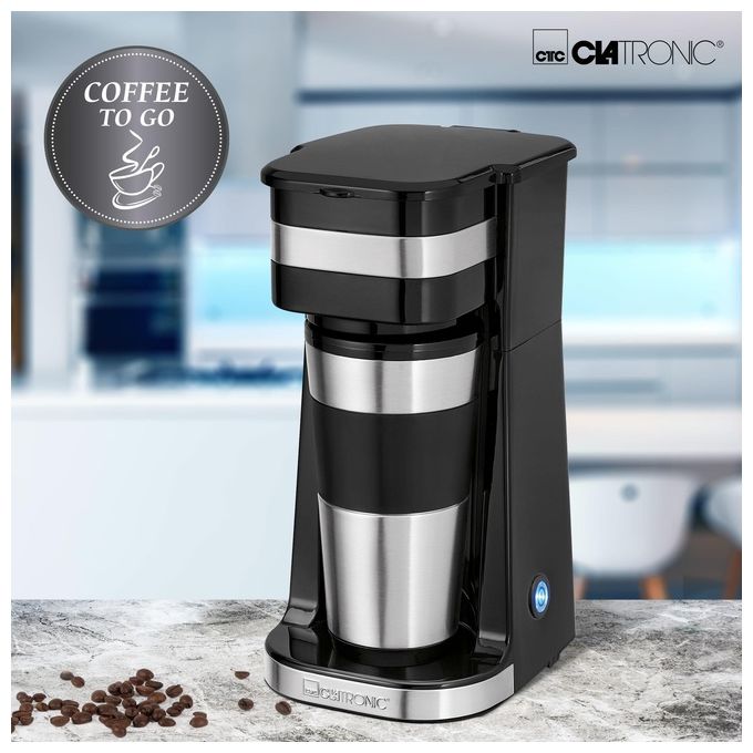 Clatronic KA 3733 Coffee to Go T Macchina da Caffe' 1 Tazza