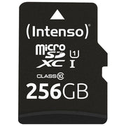 Intenso 3423492 Premium Scheda di Memoria microSDXC 256 GB Class 10 UHS-I con Adattatore SD colore Nero