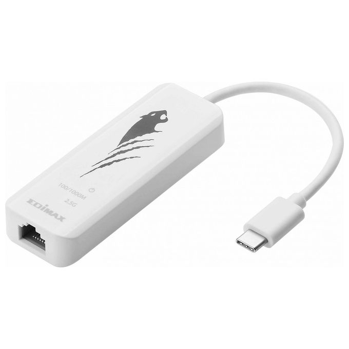 EDiMAX EU-4307 Adattatore USB Type-C a Ethernet 2.5G Gigabit 2500 Mbit-s colore Bianco