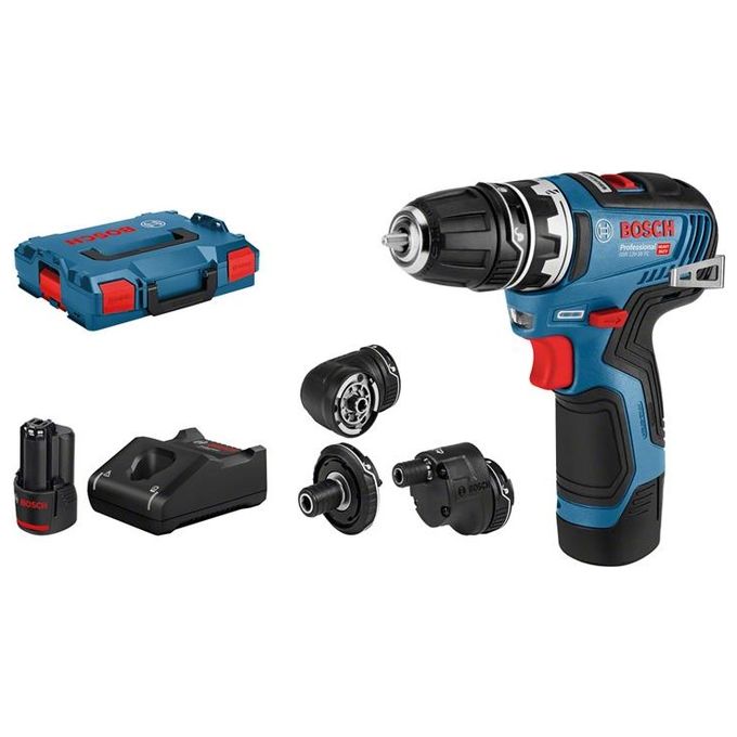 Bosch GSR 12V-35 FC Flexi Clic Trapano Avvitatore a Batteria