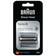 Braun Series 8 83M Testina di Ricambio per Rasoio Elettrico Uomo Compatibile con i Rasoi Series 8 Argento